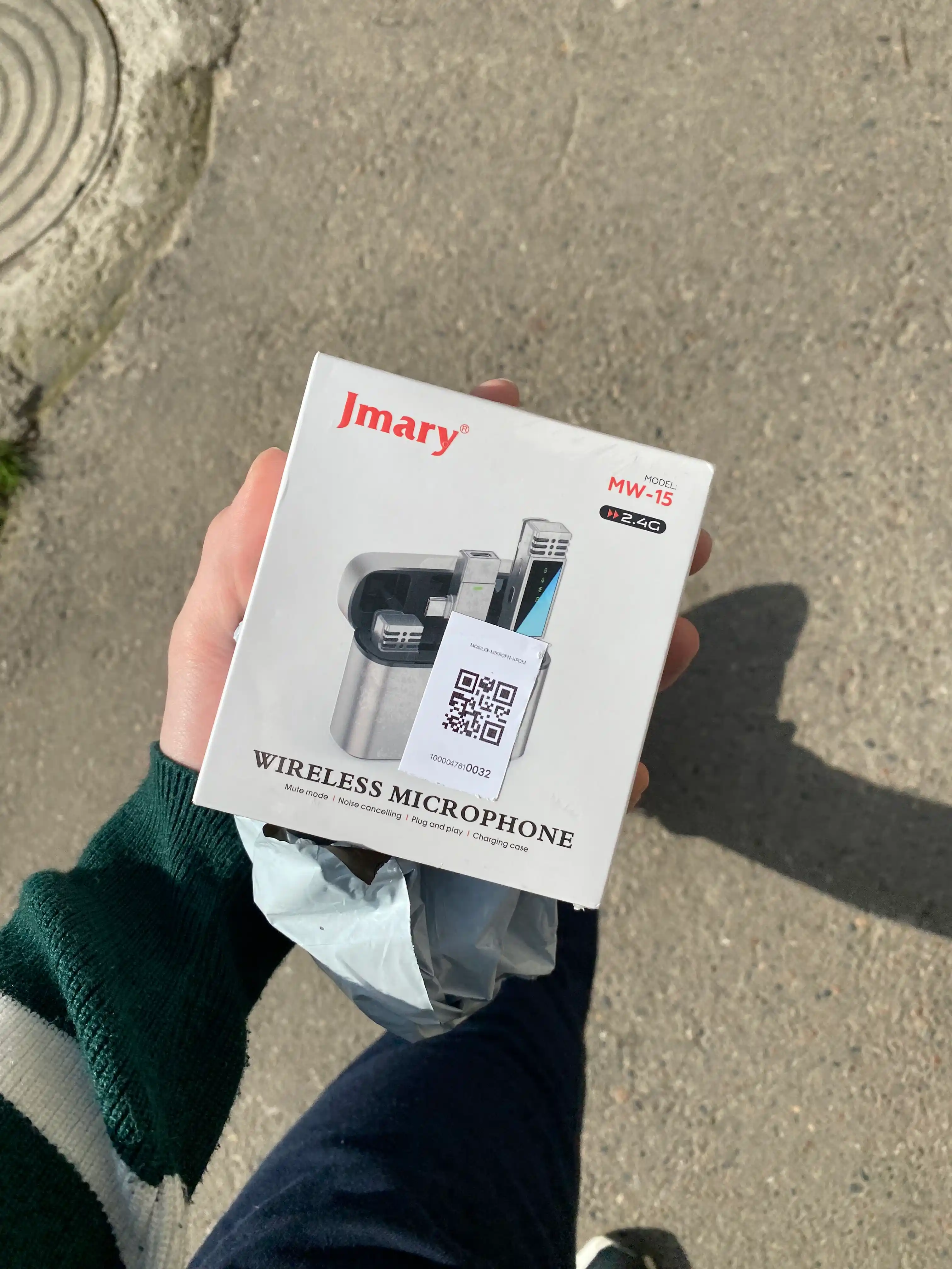 Jmary MW-16 simsiz ilmoqli mikrofon, universal, Type-C, Lightning