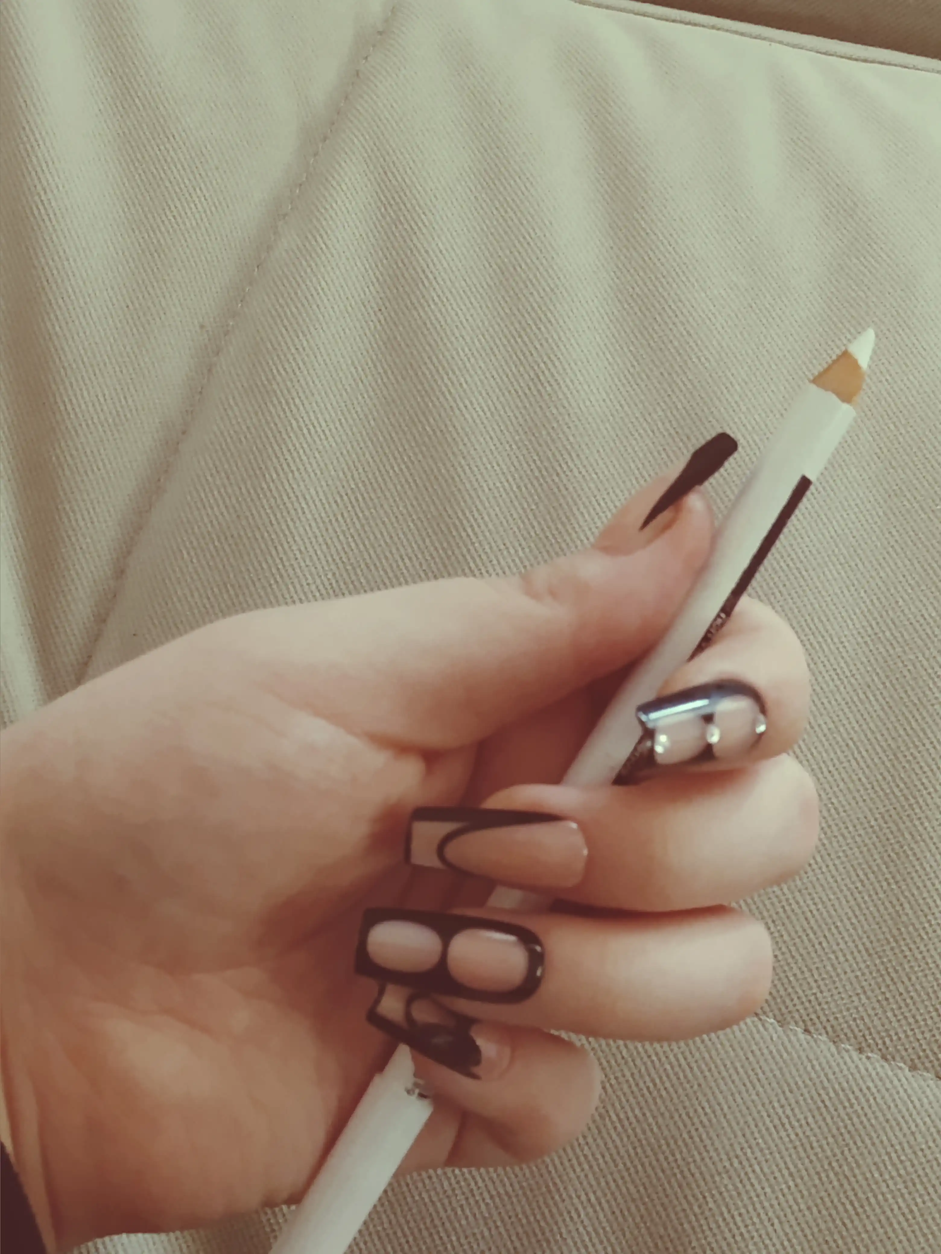 Карандаш для глаз и губ KIKO Milano, белый и чёрный, водостойкий карандаш для глаз