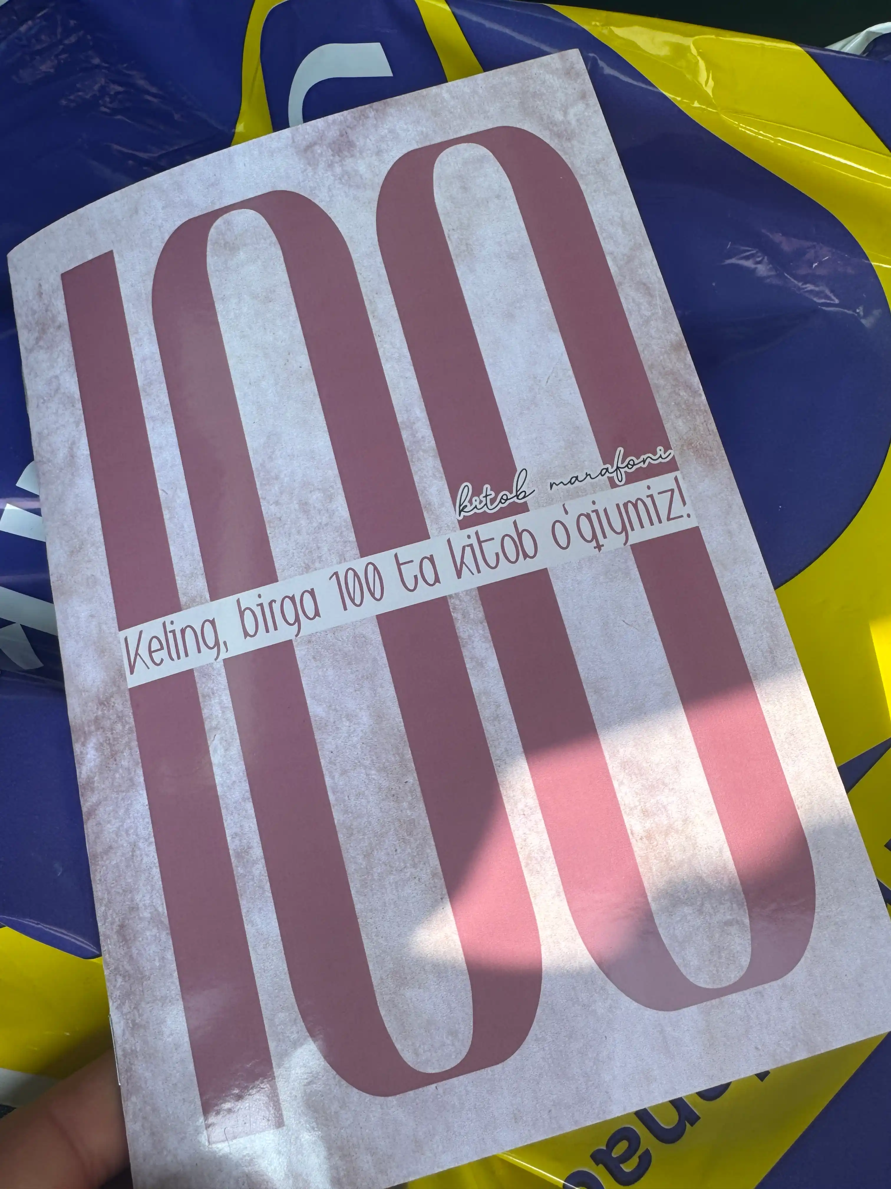 Keling, birga 100 ta kitob o'qiymiz. Kitob marafoni