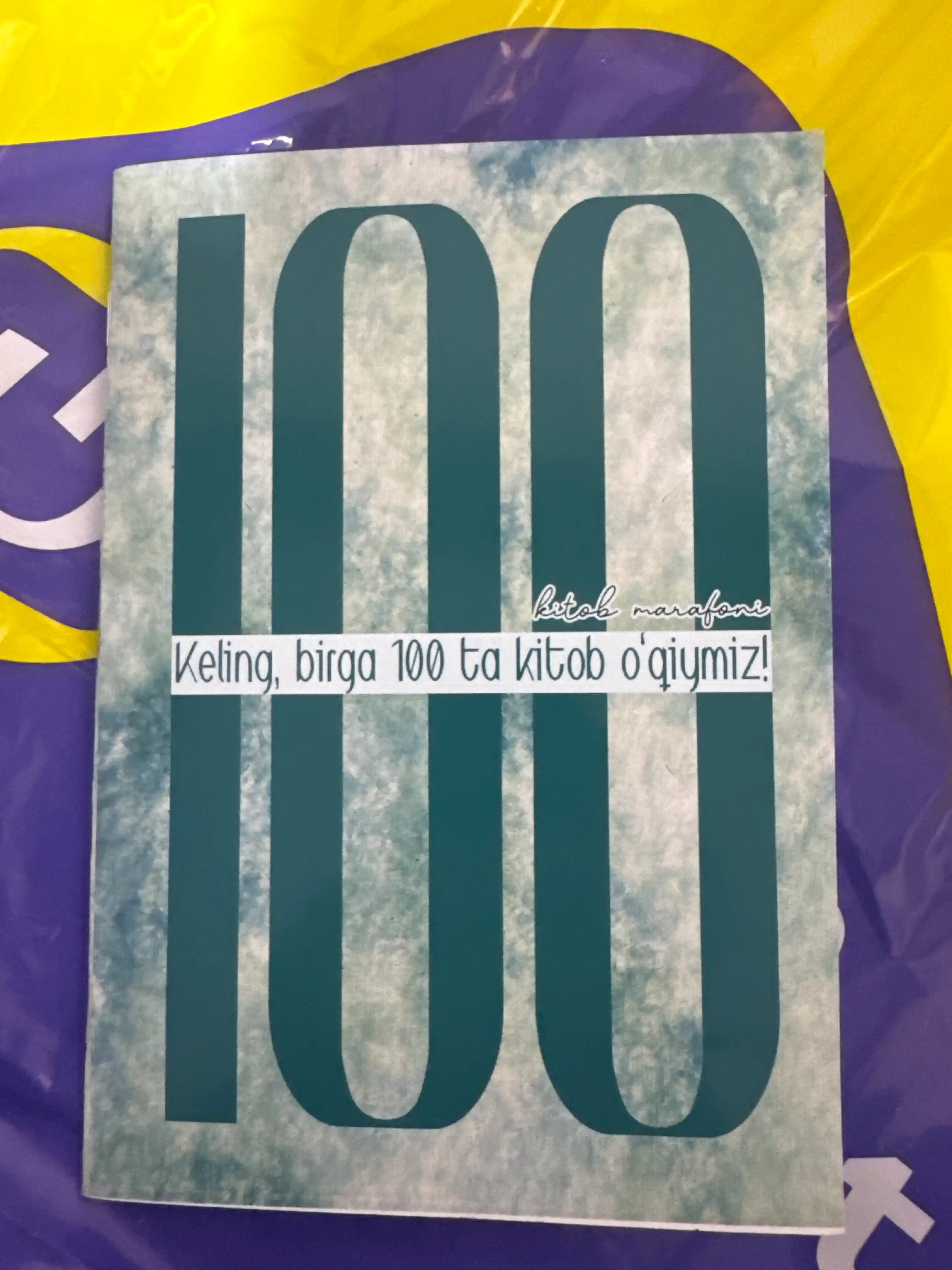 Keling, birga 100 ta kitob o'qiymiz. Kitob marafoni