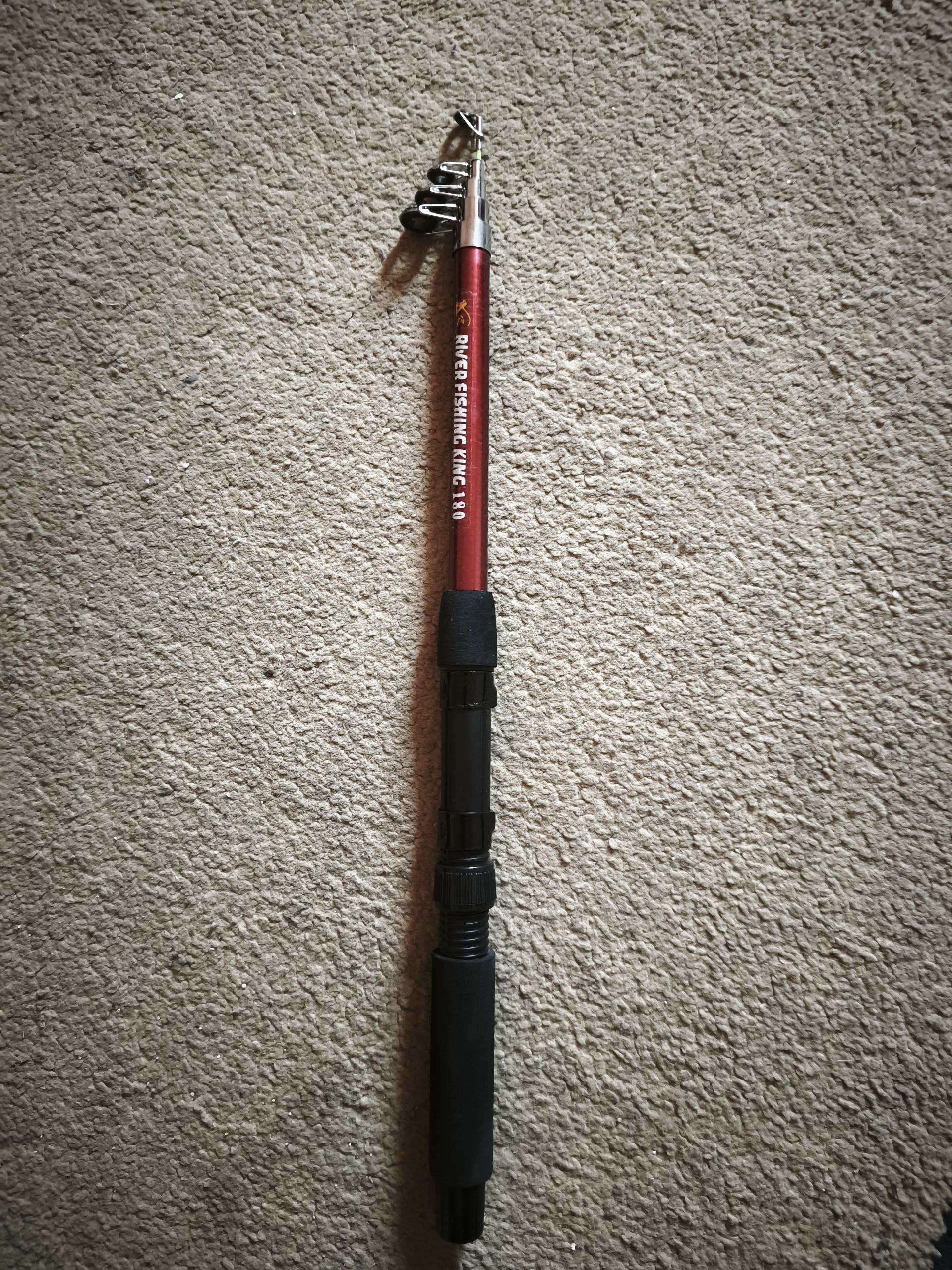 RIVER FISHING KING teleskopik qarmoq, 1,8–3,6 m, baliq ovlash uchun yig‘ma qarmoq
