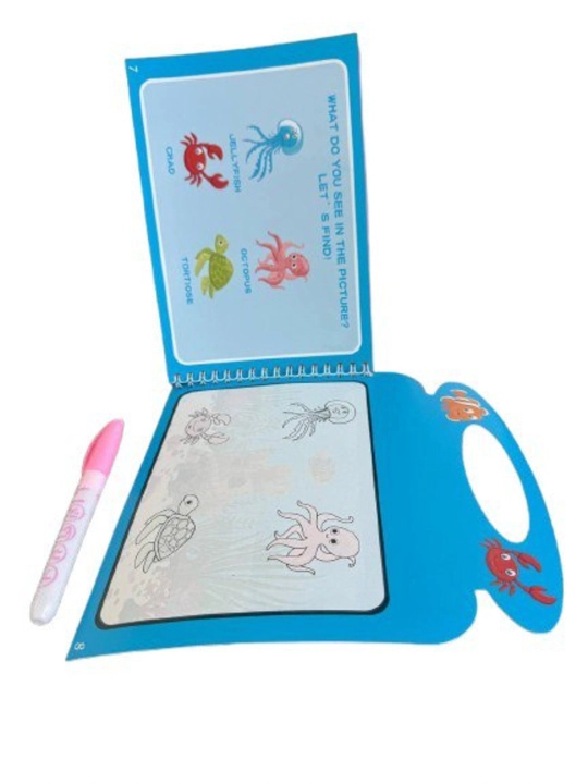 Suv kitobchasi, marker bilan ko‘p marta bo‘yash mumkin, Magic Water Book suv bilan chizish