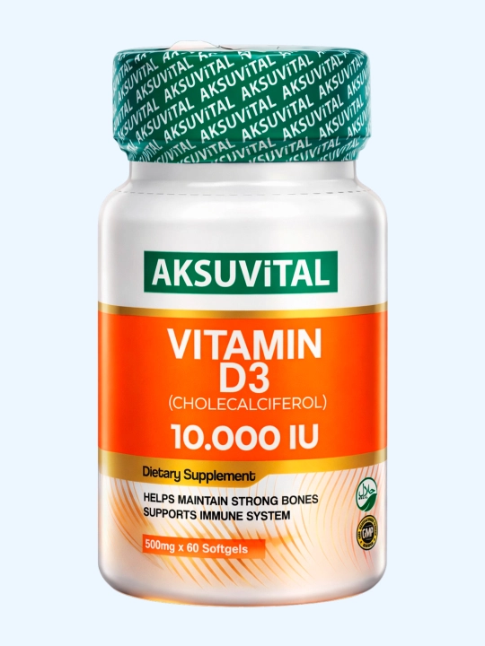 Shiffa Home Капсулы Vitamin D3, биологически активная добавка, 10 000IU, 500 мг × 60 капсул