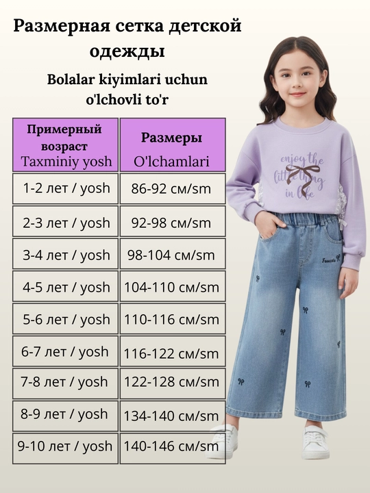 Джинсы для девочек