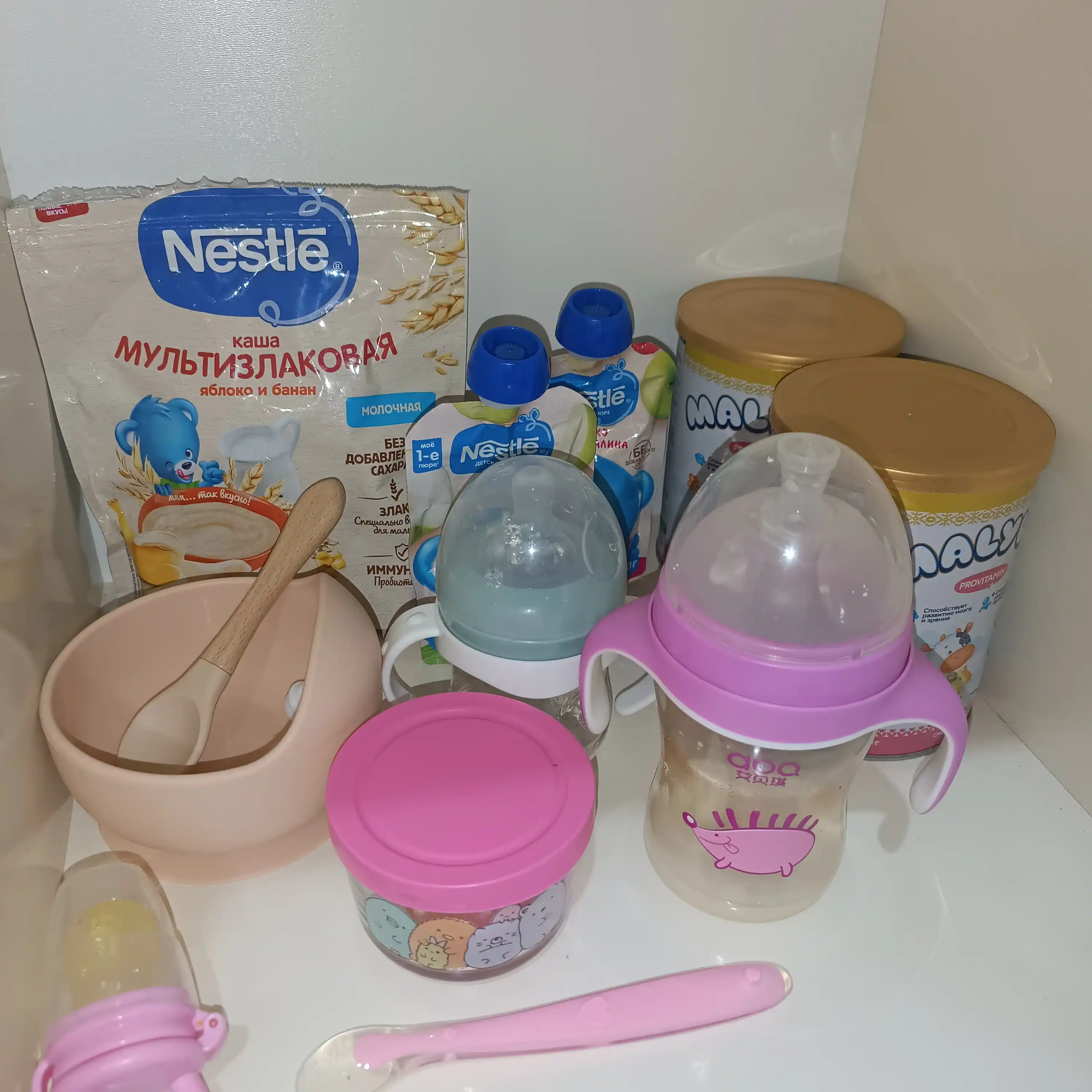NESTLÉ® "olma-banan-malina" pyuresi 6 oydan boshlab, 90g