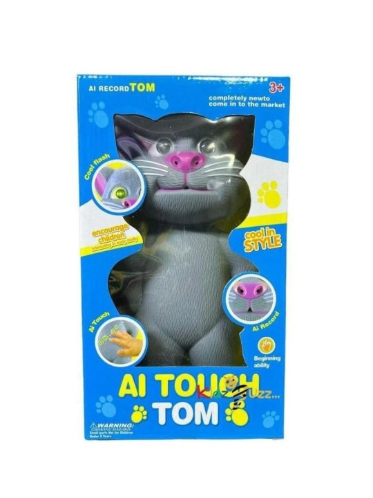 AI Touch Tom – Interaktiv gapiruvchi o‘yinchoq mushuk - 