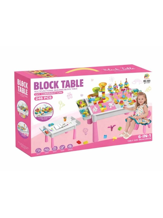 Konstruktorli o‘yin stoli Block Table (bolalar stol-konstruktori) - 