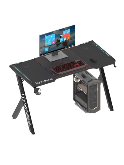 Kompyuter stoli RGB yoritishli karbon gaming stol 120/140 sm, geymerlar uchun stol 6