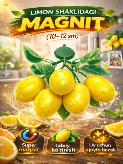 Meva shaklidagi magnitlar (10–12 sm) – real ko‘rinish, kuchli magnit - 