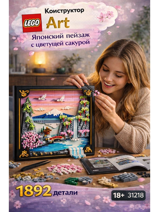 LEGO konstruktor Art Yapon manzarasi: gullagan sakura 31218 - 