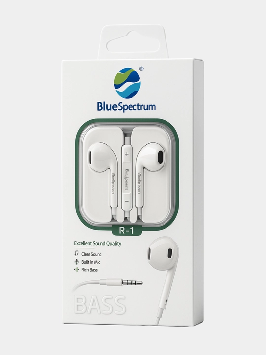 Проводные наушники Blue Spectrum **Разъём: Lightning / Type-C / 3.5 мм Jack, с микрофоном
