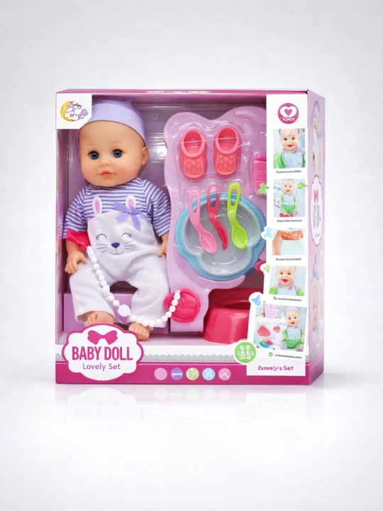 Baby Doll Lovely Set qo‘g‘irchoq to‘plami, aksessuarlar bilan