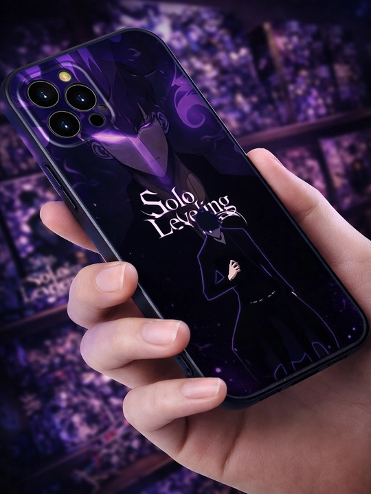 IPhone 16, 15, 14, 13, 12, 11 uchun Anime g'ilof Solo Leveling - 