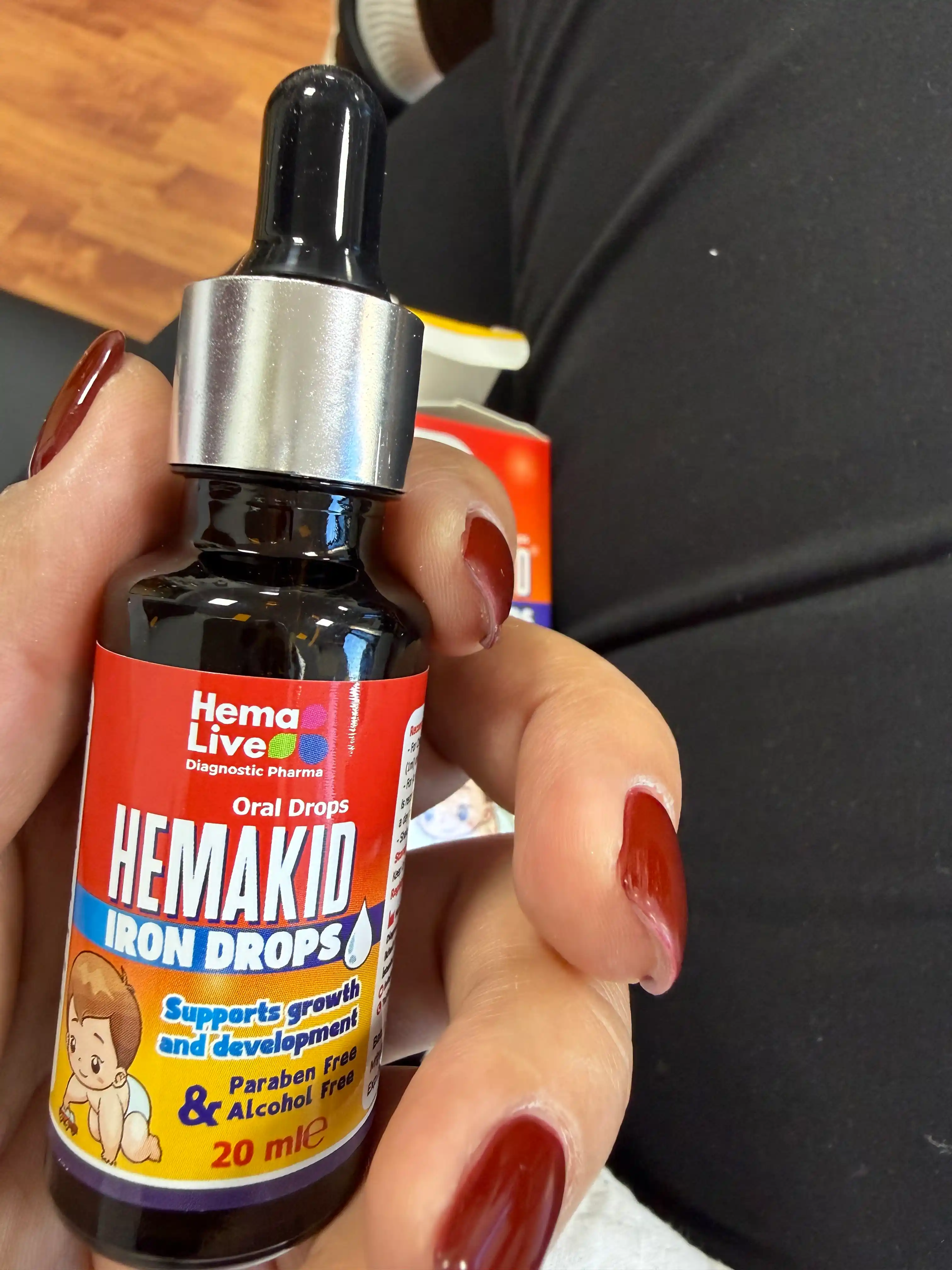 Капли с железом для детей Hemakid, детские витамины от анемии, бады для детей, kids