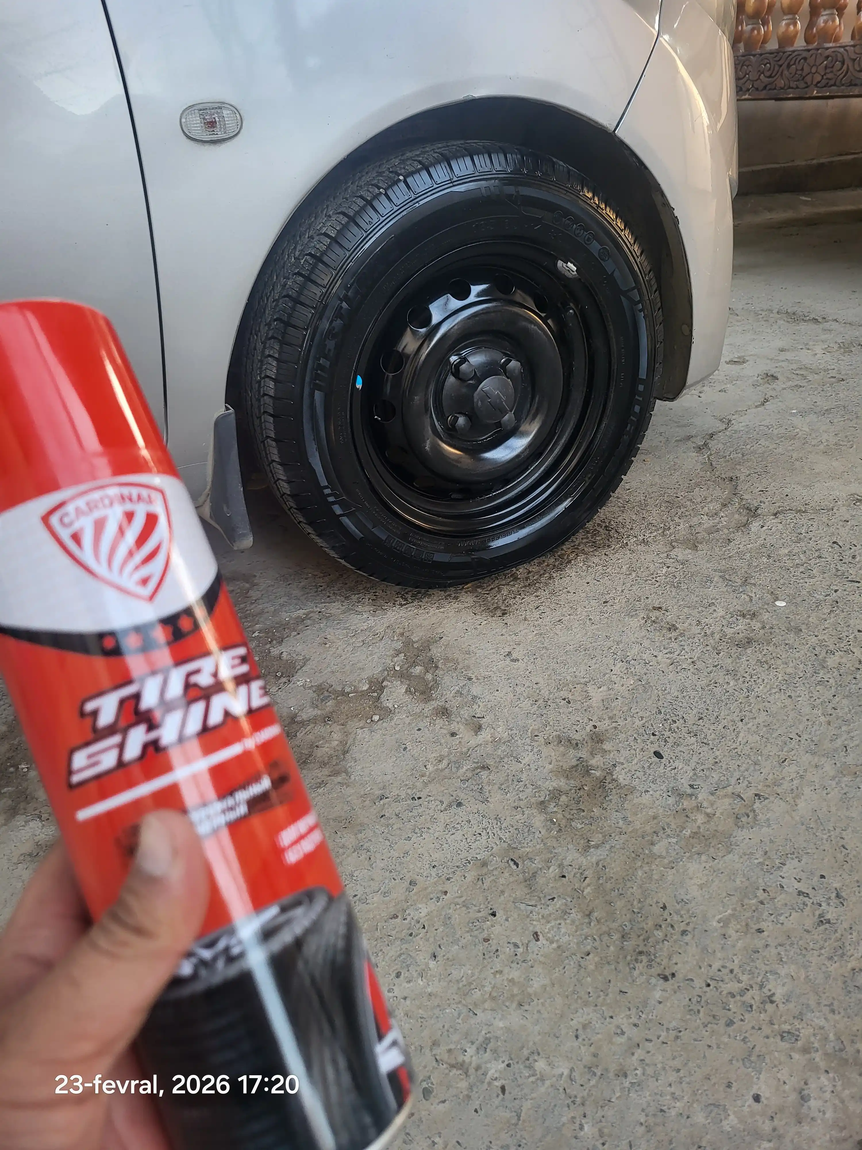 Чернитель шин, CARDINAR Tire Shine, для машины, без пены, до 1 недели черные шины