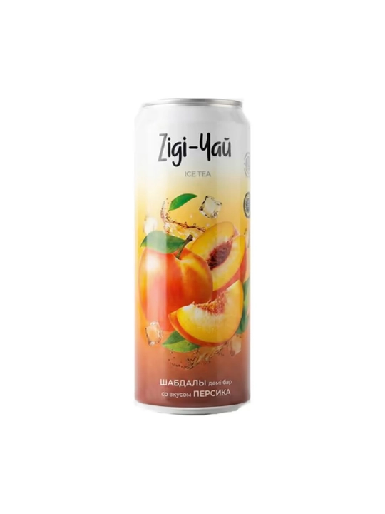 Напиток чайный "Zigi-Чай" со вкусом Персика 0,45 л х 12 шт - 