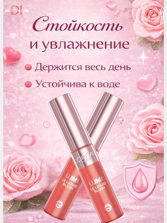 Сияющие румяна для лица L’Oréal Lumi - влажное сияние, стойкий эффект, быстро впитываются