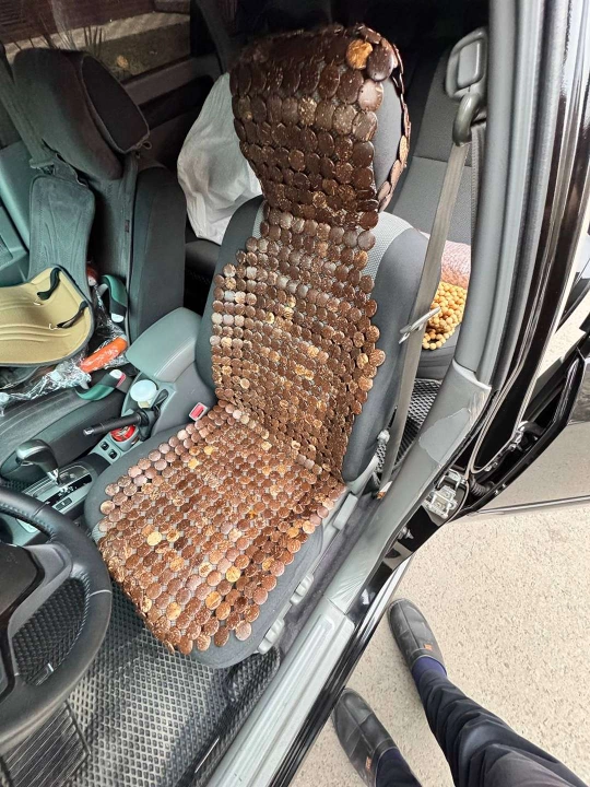 Накидка на сиденье, универсальная, массажная, из дерева сосны