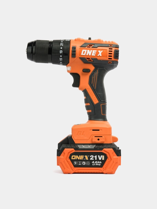 Шуруповёрт ONEX XCD21134PRO 21V 4Ah, бесщеточный, 70 Нм, 2 скорости
