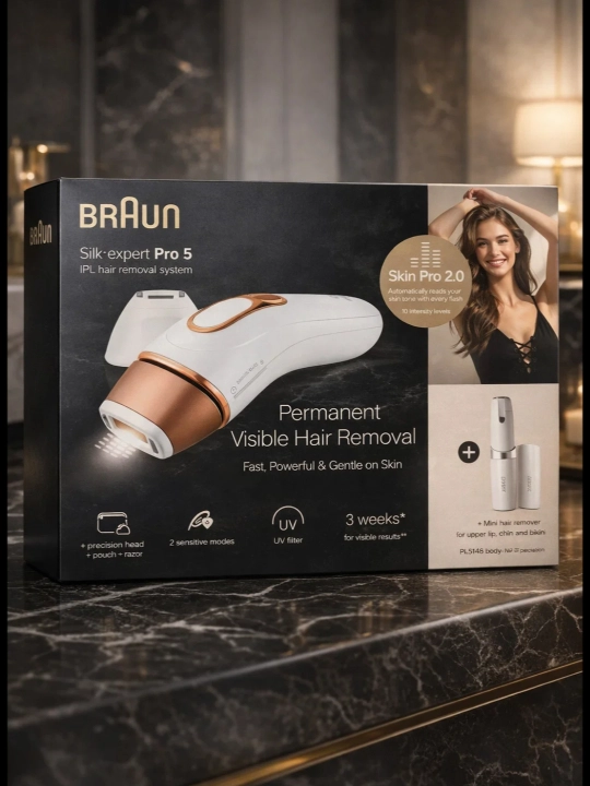 Braun Professional fotoepilyator Silk Expert Pro 5 400.000 marta chaqnash