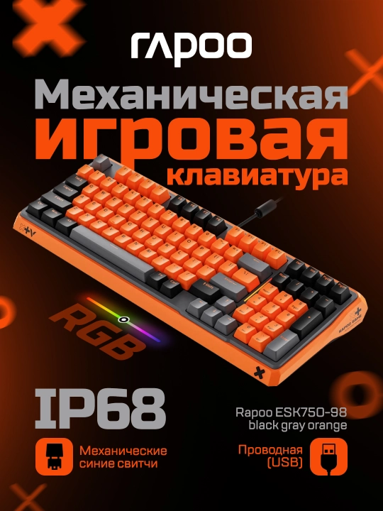 O'yin klaviaturasi Rapoo ESK750-98