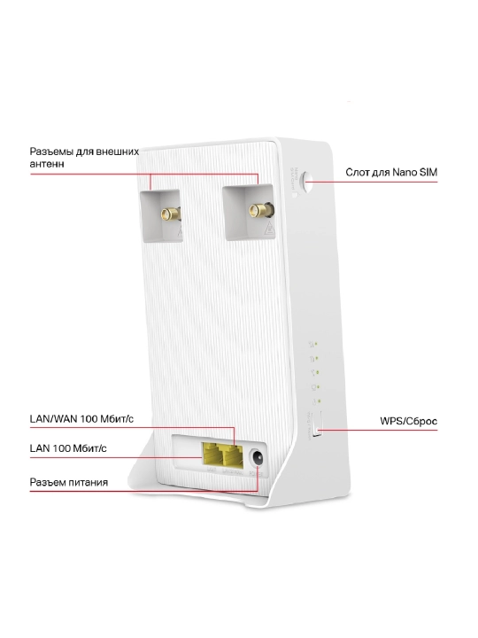 4G LTE Mercusys MB130-4G, Wi-Fi AC1200 bilan ishlaydigan ikki diapazonli router