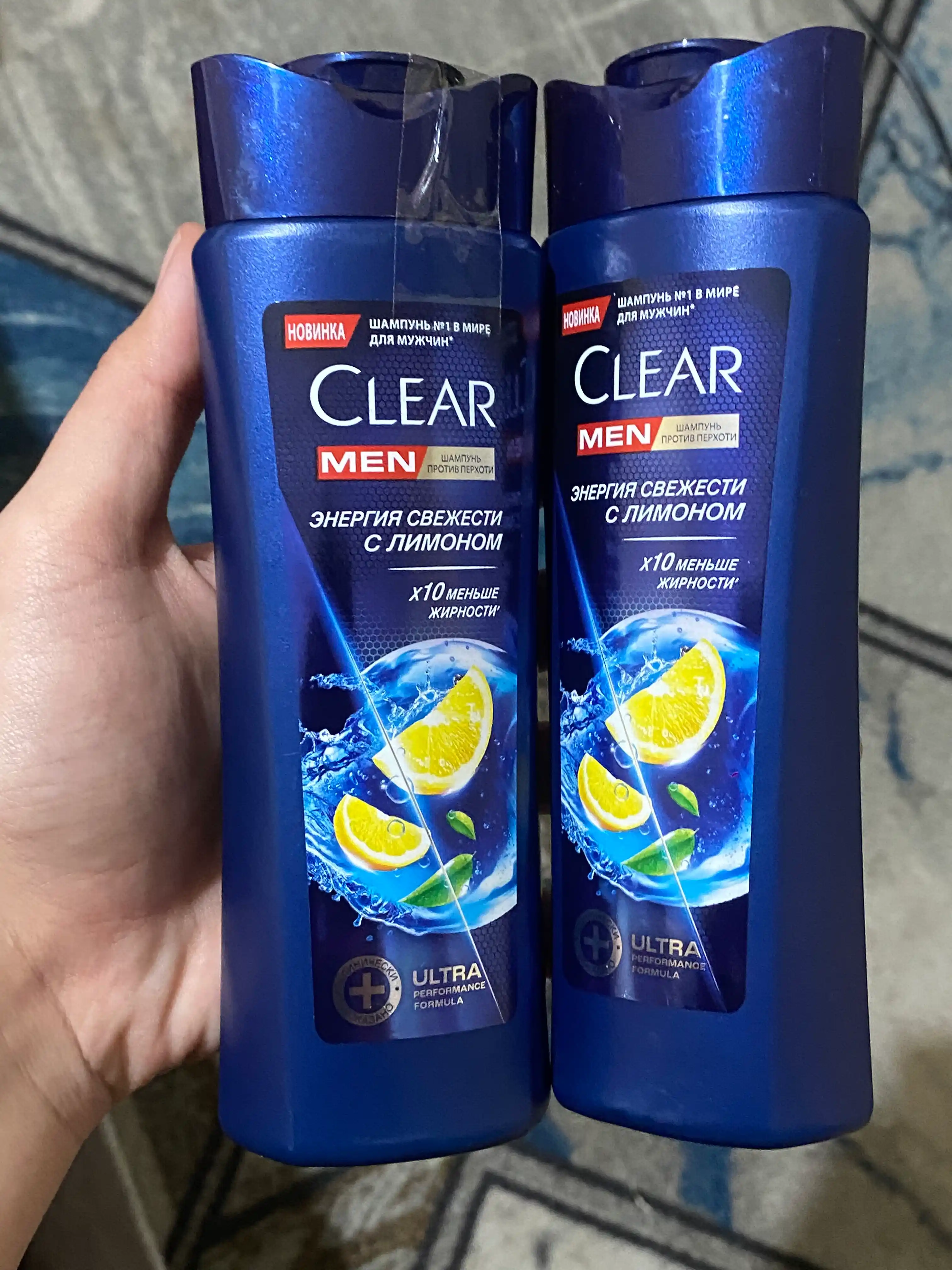 Шампунь CLEAR MEN против перхоти, ЭНЕРГИЯ СВЕЖЕСТИ С ЭКСТРАКТОМ ЛИМОНА,180 мл