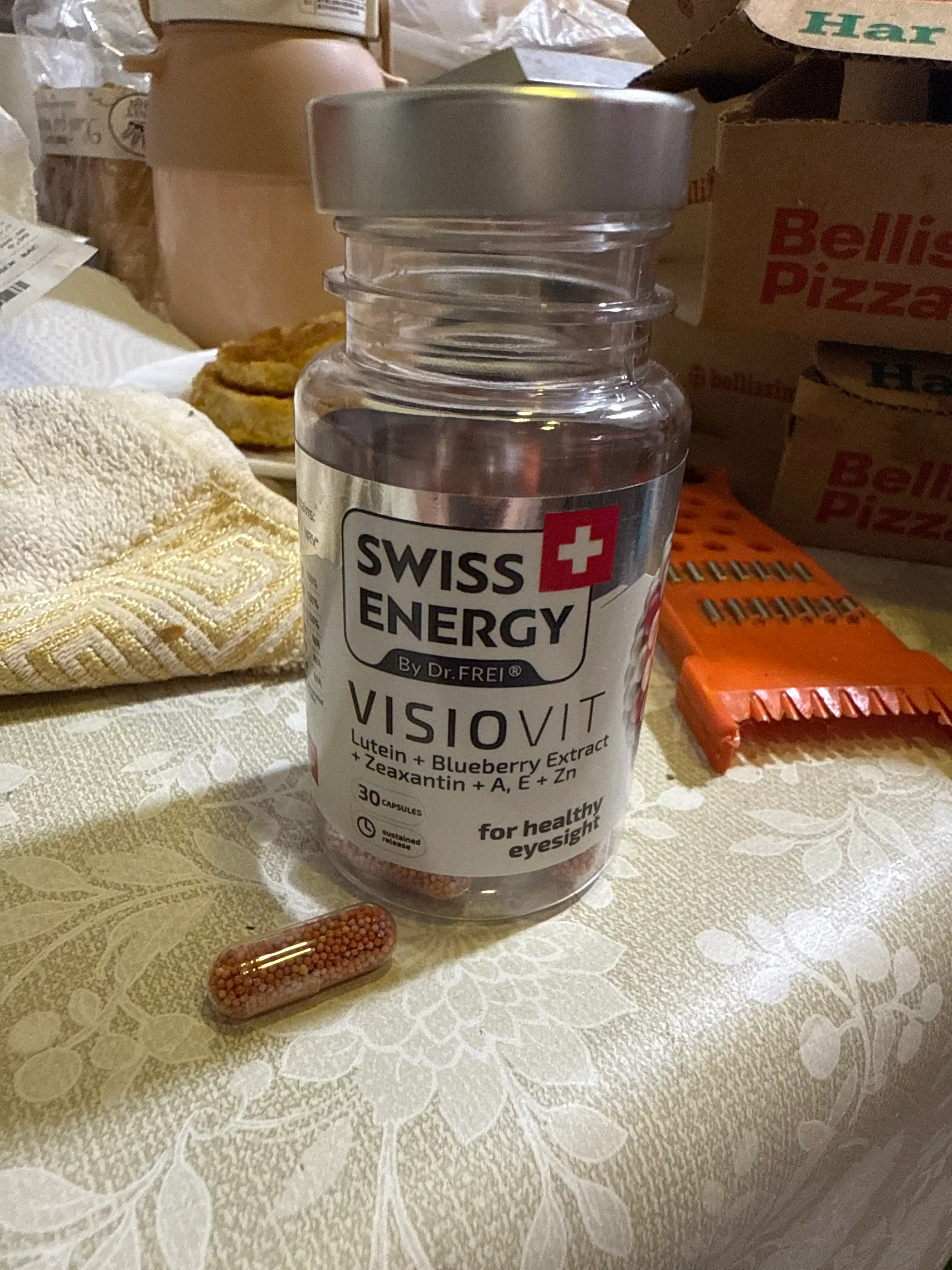 Витамины для глаз с цинком, капсулы 30 шт, Swiss Energy Visiovit