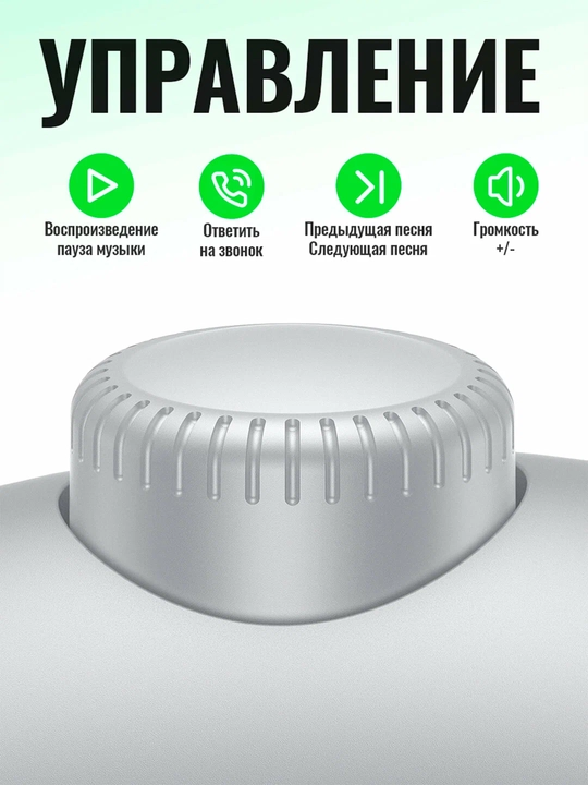 Наушники Hoco W65 Plus ANC беспроводные, Bluetooth 5.4, до 45 ч, ANC до 32 ч, 400 мАч, 2 ч