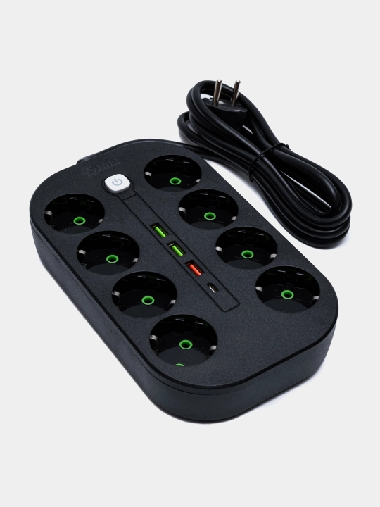 Tarmoq filtri, simsiz quvvatlash, USB, Type-C uzaytirgich, troynik, ko‘chirish, pilot, rozetka