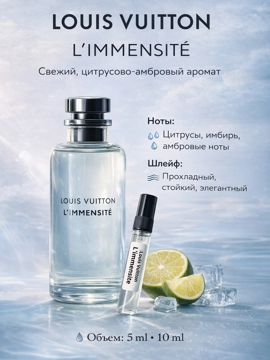 Louis Vuitton L’Immensité erkaklar uchun atir (unisex),5/10 ml - 