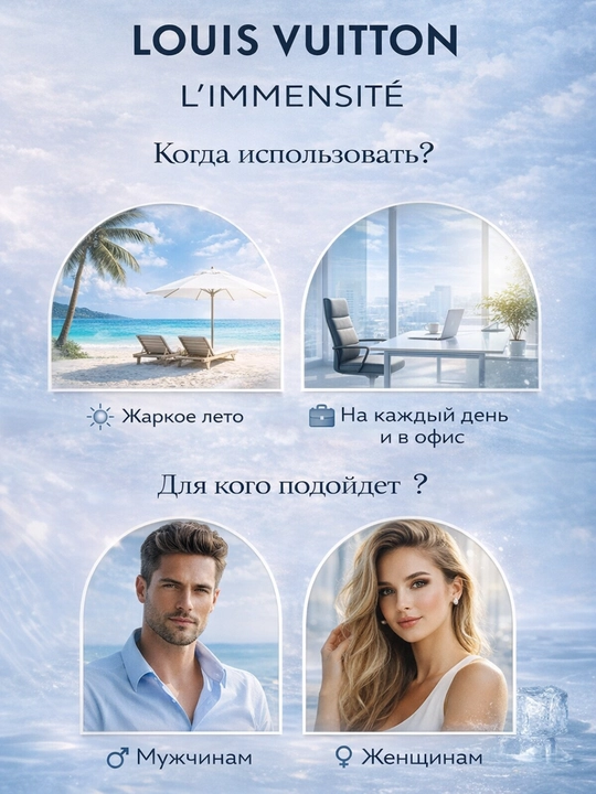 Louis Vuitton L’Immensité erkaklar uchun atir (unisex),5/10 ml