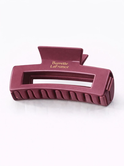 Заколка для волос Barrette LaFrance, прочный краб, удобная фиксация — 95126-LAFRANCE-ТЕМНРОЗ