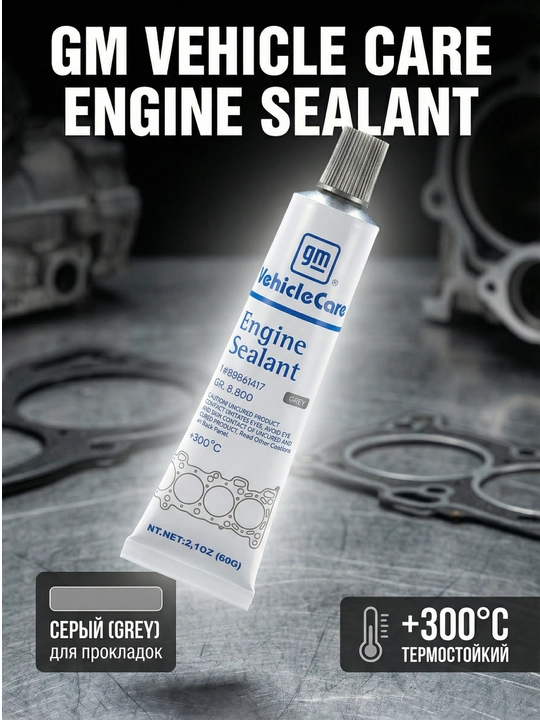 Герметик прокладочный двигателя GM Vehicle Care Engine germetig, 60 г, 85 г