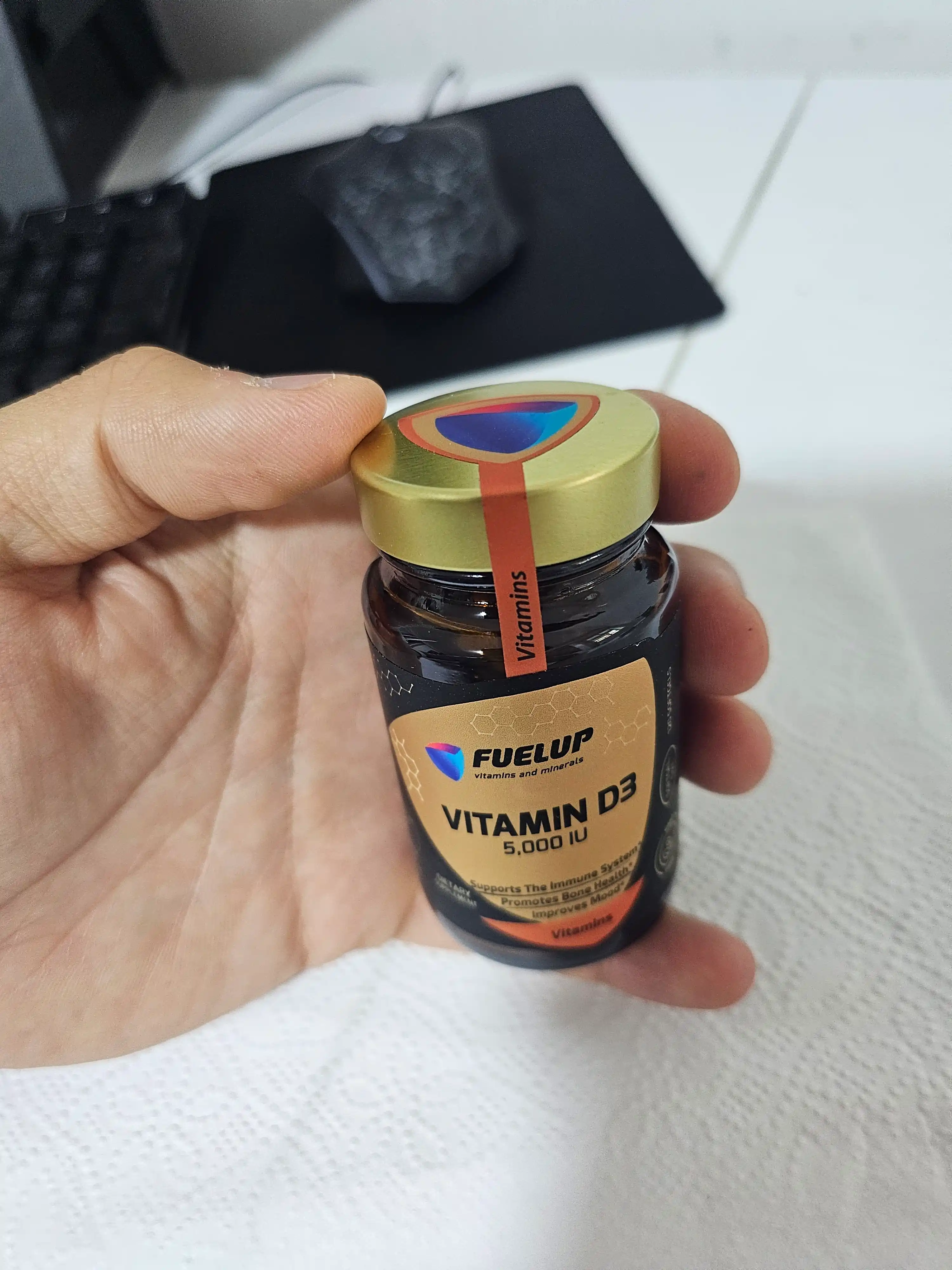 Витамин Д3 10000 ед Vitamin D3 120 софтгель FuelUP стекляная упаковка