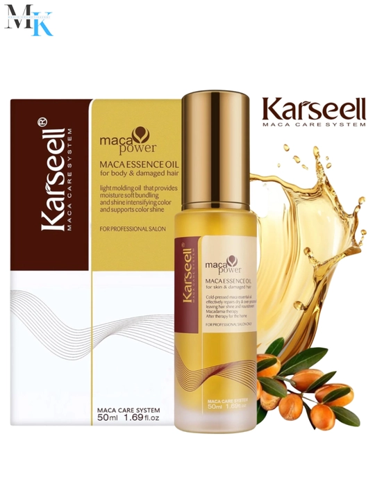 Восстанавливающее масло для волос Karseell Maca Essence Oil, против секущихся кончиков, 50 мл