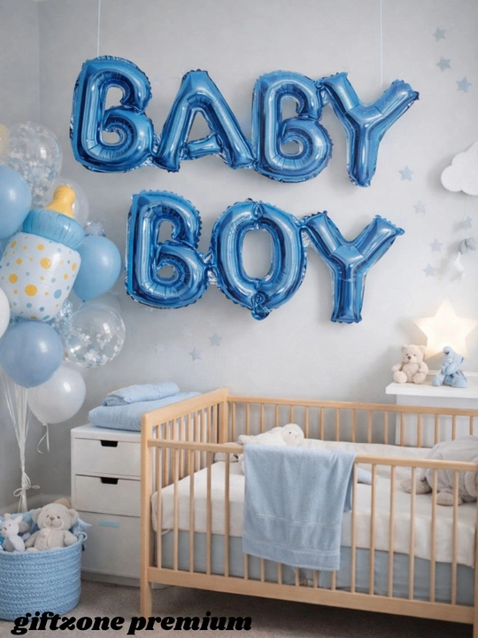 Набор воздушных шаров из фольги baby boy и baby girl и гендерная вечеринка - 