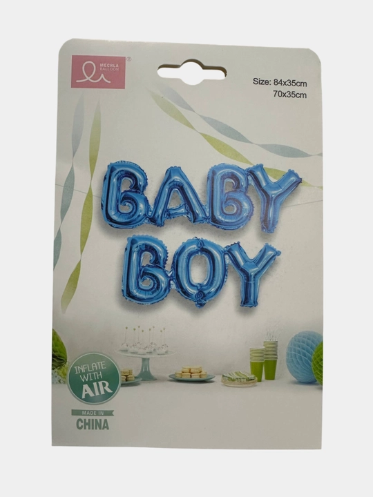 Baby Boy va baby girl folgali sharlar to'plami va gender party