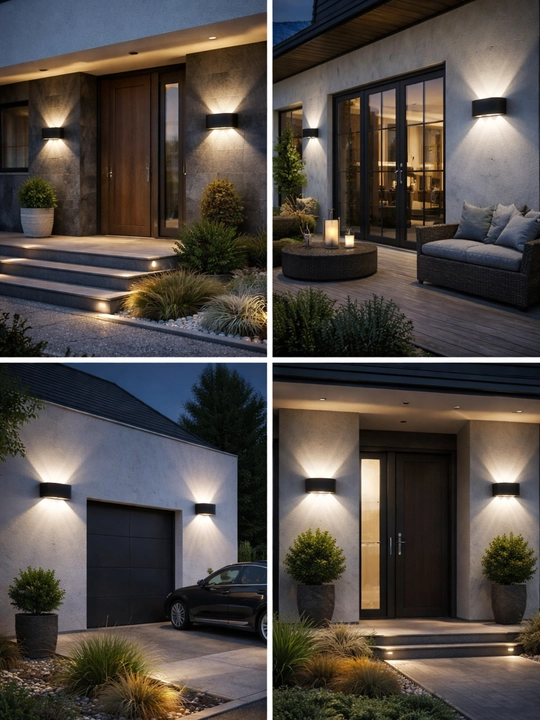 Dizayn, qo‘shaloq, devorga o‘rnatiladigan LED Bra, 10 Vt, 3000K, alyuminiy, uy va ofis uchun
