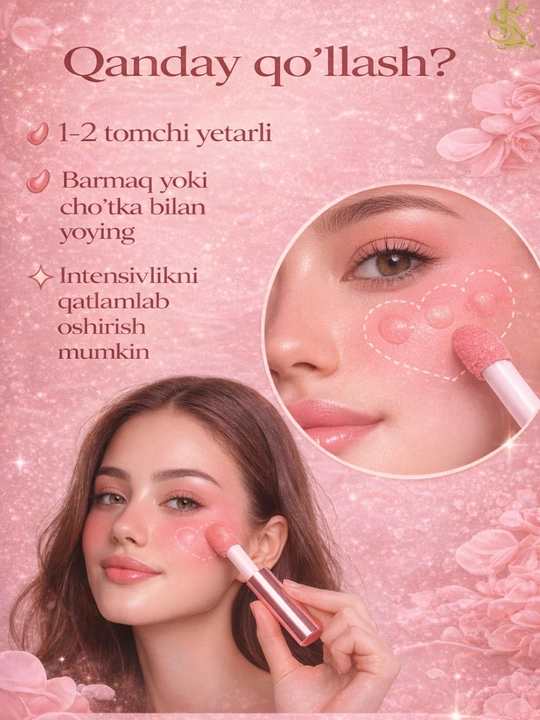 Suyuq rumyana L’Oréal Paris Lumi-tabiiy nam va yaltiroq effekt,tez singadi,oson yoyiladi