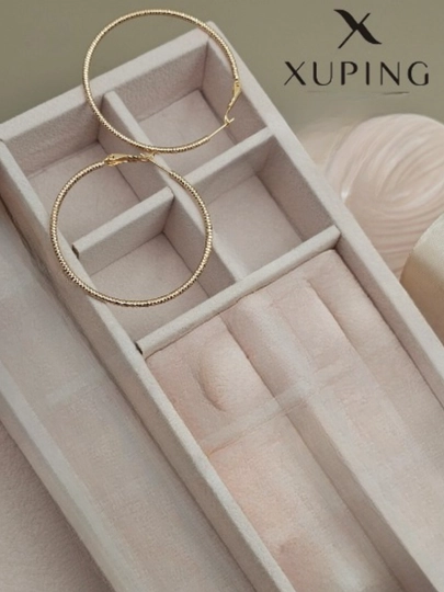 Золотистые серьги для женщин, бижутерия, Xuping — UNCLOTH-ZIRAK-ФУКСИЯ
