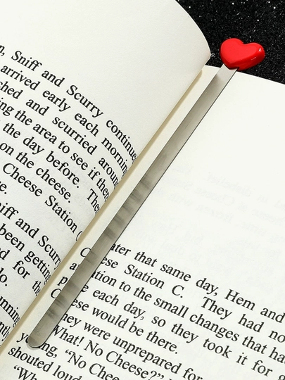Элегантная металлическая закладка для книг, декоративная, эстетичный подарок — КАНЦ001-ZAKLADKAIGLA-КРАСН