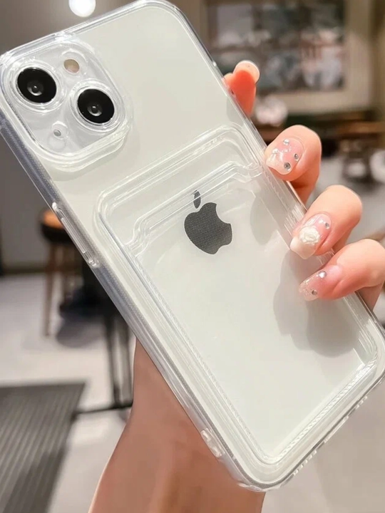 Redmi Telefon uchun shaffof g‘ilof, karta bo‘limi bilan, CASE
