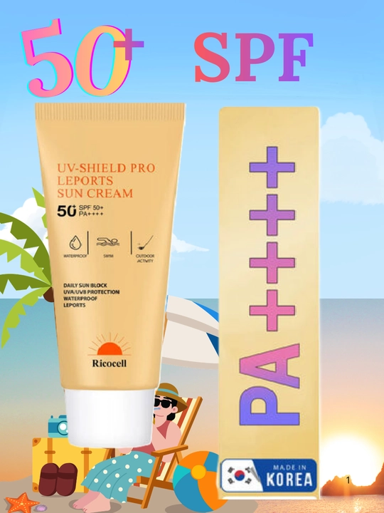 Quyoshdan himoya kremi Ricocell UV-Shield Pro Leports Sun Cream, SPF 50+, PA++++