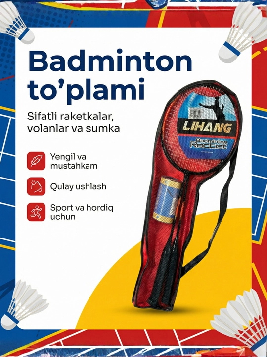 Professional badminton to‘plami - 