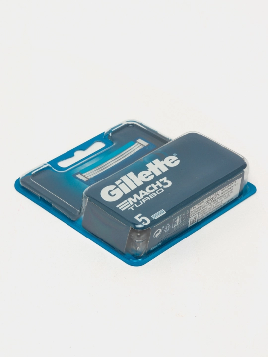 Сменные кассеты для бритвы Gillette Mach3 Turbo, 5 шт