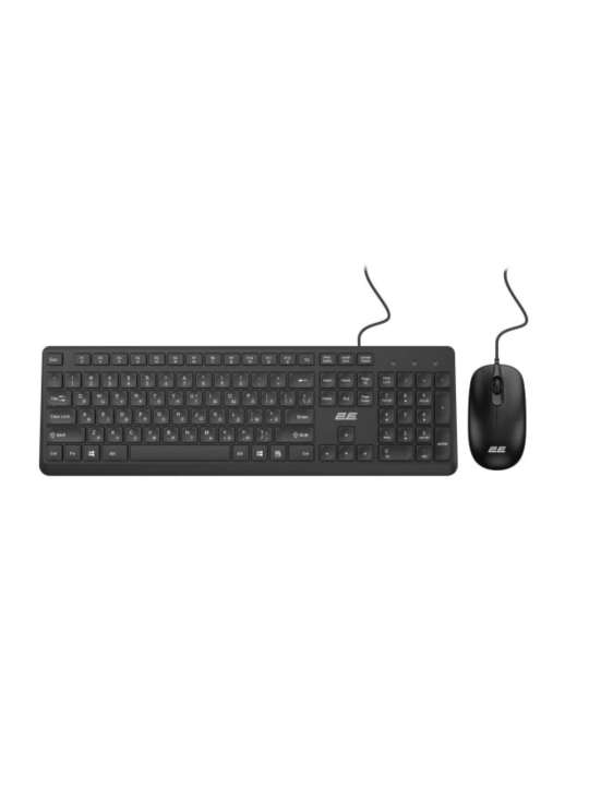 Комплект клавиатура и мышь 2E MK405 USB-A, EN/UK/RU, чёрный
