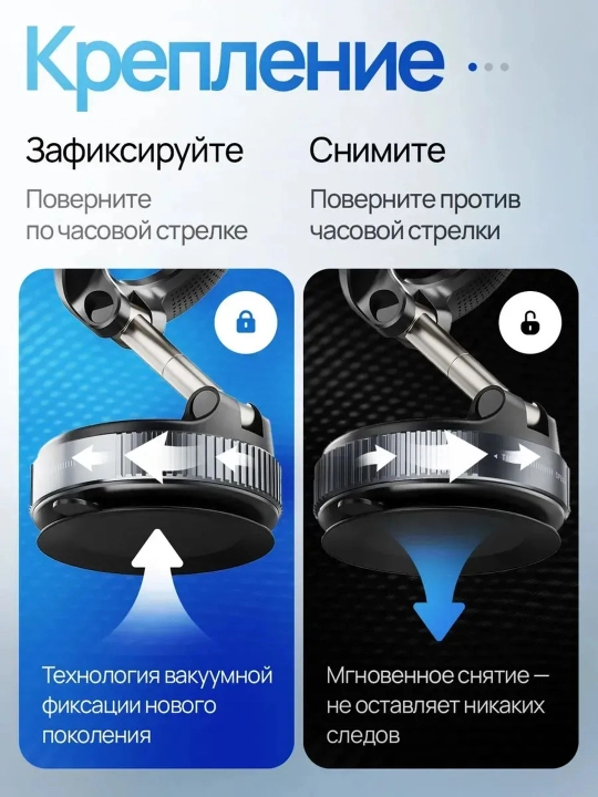 360 darajaga buriladigan MagSafe so‘rg‘ichli avtomobil telefon tutqichi
