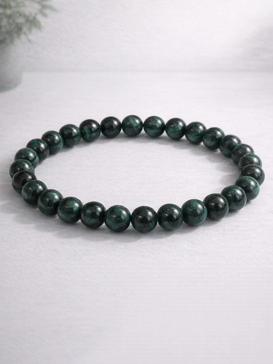 Tabiiy malaxit munchoqlar 8 mm, 37–40 sm