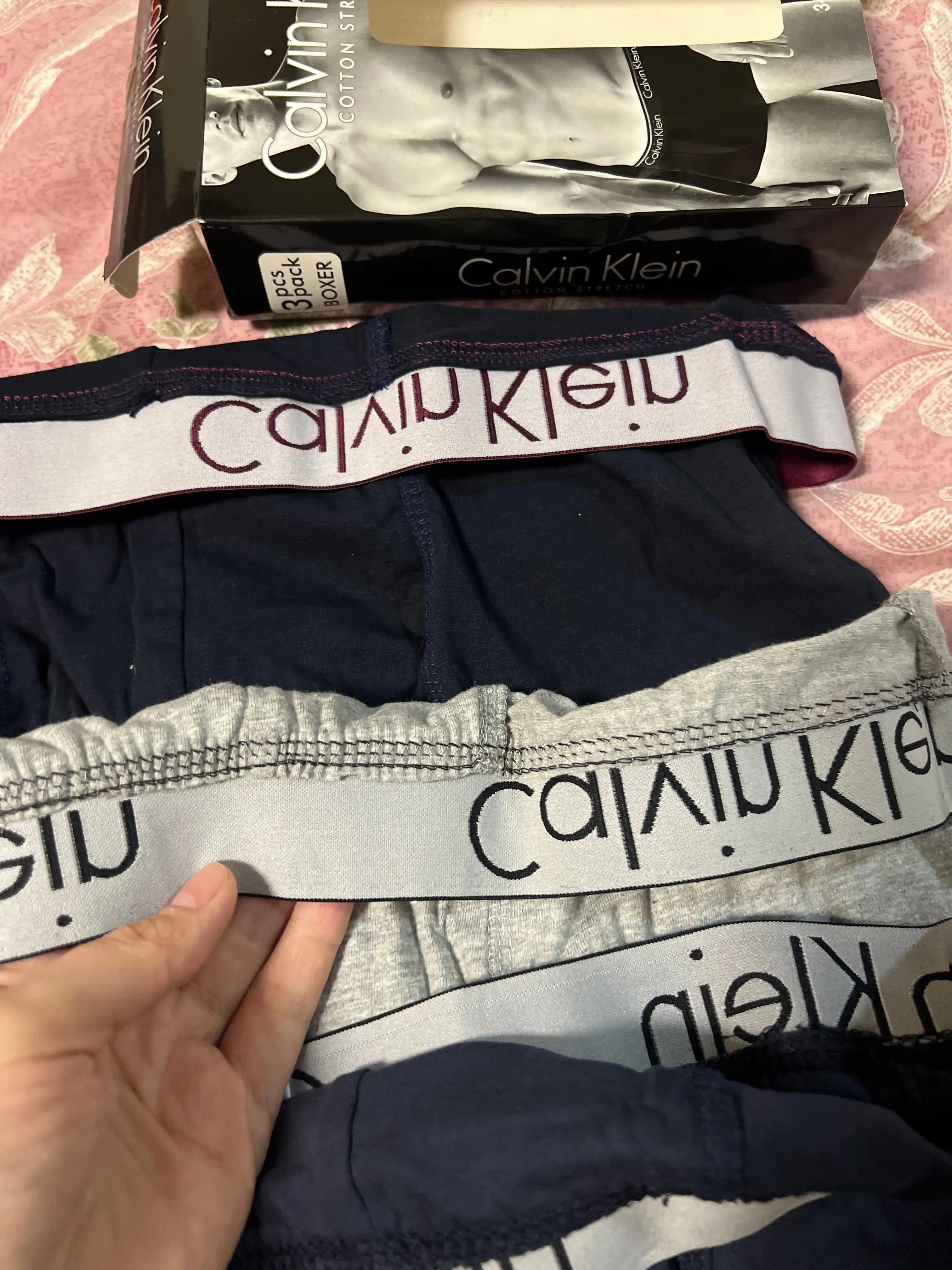 Erkaklar uchun trusiklar Calvin Klein, to'plam 3 dona